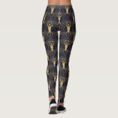 Art Deco Bat Muster Leggings (Rückseite)