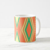 Art Deco Beach Colour Kaffee Tasse (VorderseiteRechts)