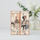 Art Deco Beauty Postkarte (Stehend Vorderseite)