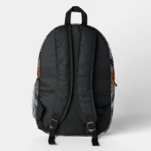 Art Deco Bedruckter Rucksack (Rückseite)