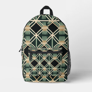 Art Deco Bedruckter Rucksack