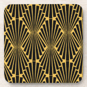 Art Deco Benutzerdefiniertes Muster Getränkeuntersetzer (Vorderseite)