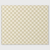 Art Deco Bi-Flugzeug Karo - beige Schachbrett. Geschenkpapier (Flach)