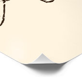 Art Deco Bi-Flugzeug - Konturen ohne Text entworfe Poster (Ecke)