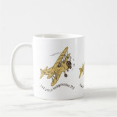 Art Deco Bi-Flugzeug - lass deine Fantasie. Kaffeetasse (Links)