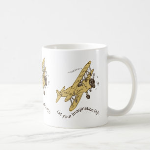 Art Deco Bi-Flugzeug - lass deine Fantasie. Kaffeetasse