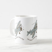 Art Deco Bi-Flugzeug - lass deine Fantasie. Kaffeetasse (Vorderseite Links)