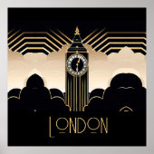 Art Deco Big Ben Poster (Vorne)