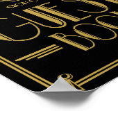 Art Deco Bitte unterzeichnen Sie unser Gästebuch (Ecke)