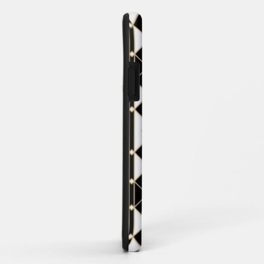Art Deco Black and Gold Geometric luxury Case-Mate iPhone Hülle (Hinten/Rechts)