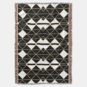 Art Deco Black and Gold Geometric luxury Decke (Vorderseite Vertikal)