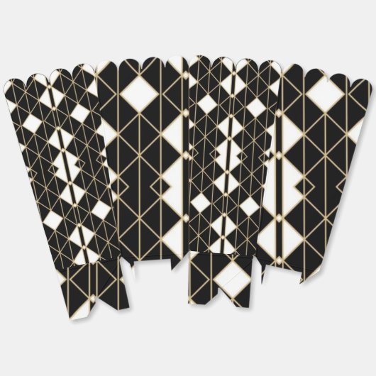 Art Deco Black and Gold Geometric luxury Geschenkschachtel (Ungeklappt)