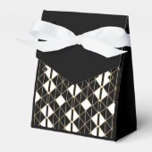 Art Deco Black and Gold Geometric luxury Geschenkschachtel (Vorderseite)