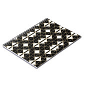Art Deco Black and Gold Geometric luxury Notizblock (Linke Seite)