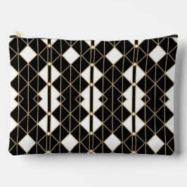 Art Deco Black and Gold Geometric luxury Zubehörtasche