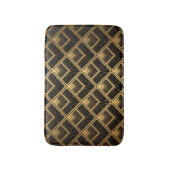 Art Deco Black Gold: Geometrisch Badematte (Vorderseite Vertikal)