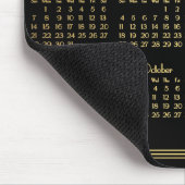 Art Deco Black Gold Jahrbuch Kalender 2017 Mousepa Mousepad (Ecke)