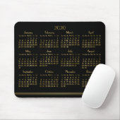 Art Deco Black Gold Jahrbuch Kalender 2020 Mousepa Mousepad (Mit Mouse)