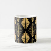 Art Deco Black Gold: Nahtlos Kaffeetasse (Mittel)