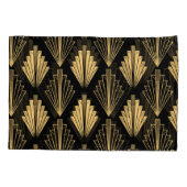 Art Deco Black Gold: Nahtlos Kissenbezug (Rückseite)