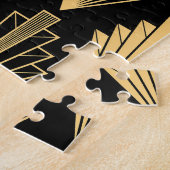 Art Deco Black Gold: Nahtlos Puzzle (Seite)