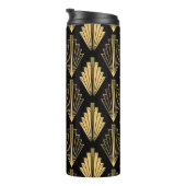 Art Deco Black Gold: Nahtlos Thermosbecher (Nach rechts gedreht)