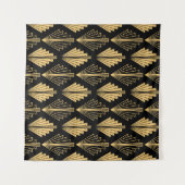 Art Deco Black Gold: Nahtlos Wandteppich (Vorderseite (Horizontal))