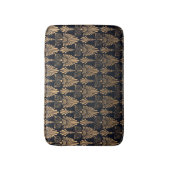 Art Deco Black Gold: Retro. Badematte (Vorderseite Vertikal)