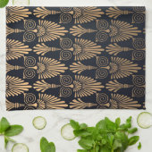 Art Deco Black Gold: Retro. Geschirrtuch (Gefaltet)
