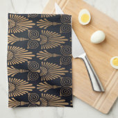 Art Deco Black Gold: Retro. Geschirrtuch (Viertel Falte)