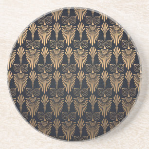 Art Deco Black Gold: Retro. Getränkeuntersetzer