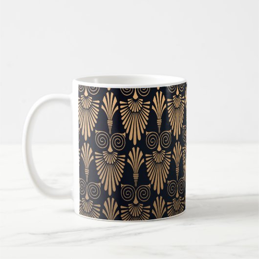 Art Deco Black Gold: Retro. Kaffeetasse (Links)