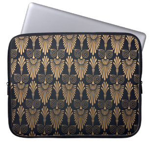 Art Deco Black Gold: Retro. Laptopschutzhülle