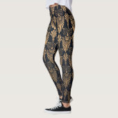 Art Deco Black Gold: Retro. Leggings (Links)