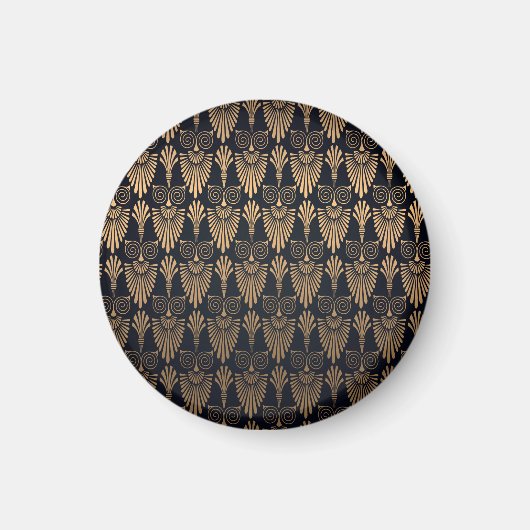 Art Deco Black Gold: Retro. Magnet (Vorne)