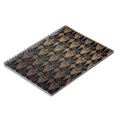 Art Deco Black Gold: Retro. Notizblock (Linke Seite)