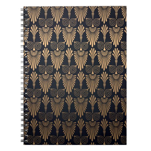 Art Deco Black Gold: Retro. Notizblock (Vorderseite)