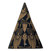 Art Deco Black Gold: Retro. Partyhütchen (Rechts)