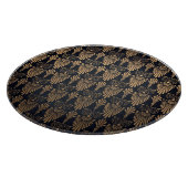 Art Deco Black Gold: Retro. Schneidebrett (Ecke)