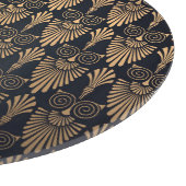 Art Deco Black Gold: Retro. Schneidebrett (Ecke)