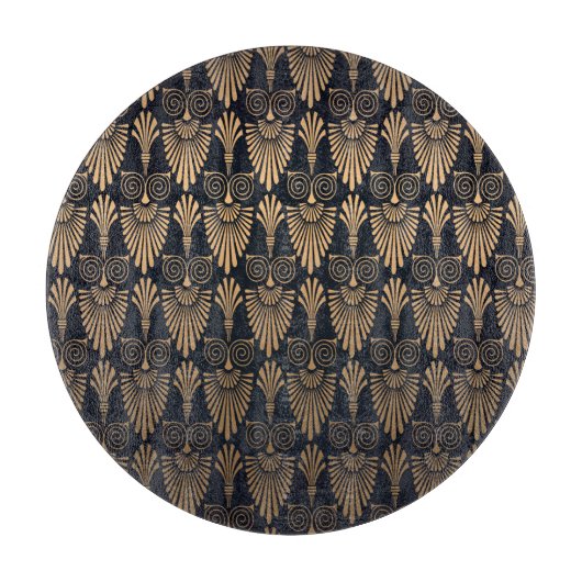 Art Deco Black Gold: Retro. Schneidebrett (Vorderseite)