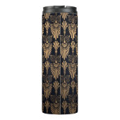 Art Deco Black Gold: Retro. Thermosbecher (Rückseite)