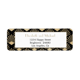 Art Deco Black Gold Vintag Gatsby Wedding