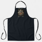 Art Deco, Black & Gold Whiskey Logo Bar & Grill Schürze (Vorderseite)