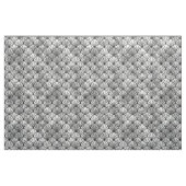 Art Deco Black Silver Fan Muschel Stoff (Fat Quarter (45,7 x 55,9 cm))