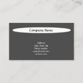 Art Deco Black Swirling Dots Moderne und trendige Visitenkarte (Rückseite)