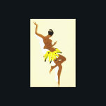 Art Deco | Black Thunder von Paul Colin Leinwanddruck<br><div class="desc">Vintages Art-Deco-Druck des Tänzers Josephine Baker, mit dem Titel "Black Thunder" von Paul Colin (1892-1985). Josephine Baker, der mit seinem Jazz-Entertainer und Geschäftsmann, in der Pariser Jazz-Ära der 1920er Jahre ein voller Erfolg wurde. Baker’s Liebhaber und Freundin, Colin entwarf für ihre La Revue Nègre das großartige Art-Déco-Poster, das sie beide...</div>