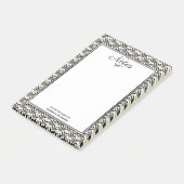 Art Deco Black & White Fans der 1920er Jahre Post-it Klebezettel (angewinkelt)