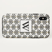 Art Deco Black & White Palmettos aus den 1920er Ja Case-Mate iPhone Hülle (Rückseite (Horizontal))