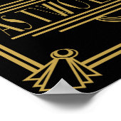 Art Deco Blasen für Spaß Print Poster (Ecke)